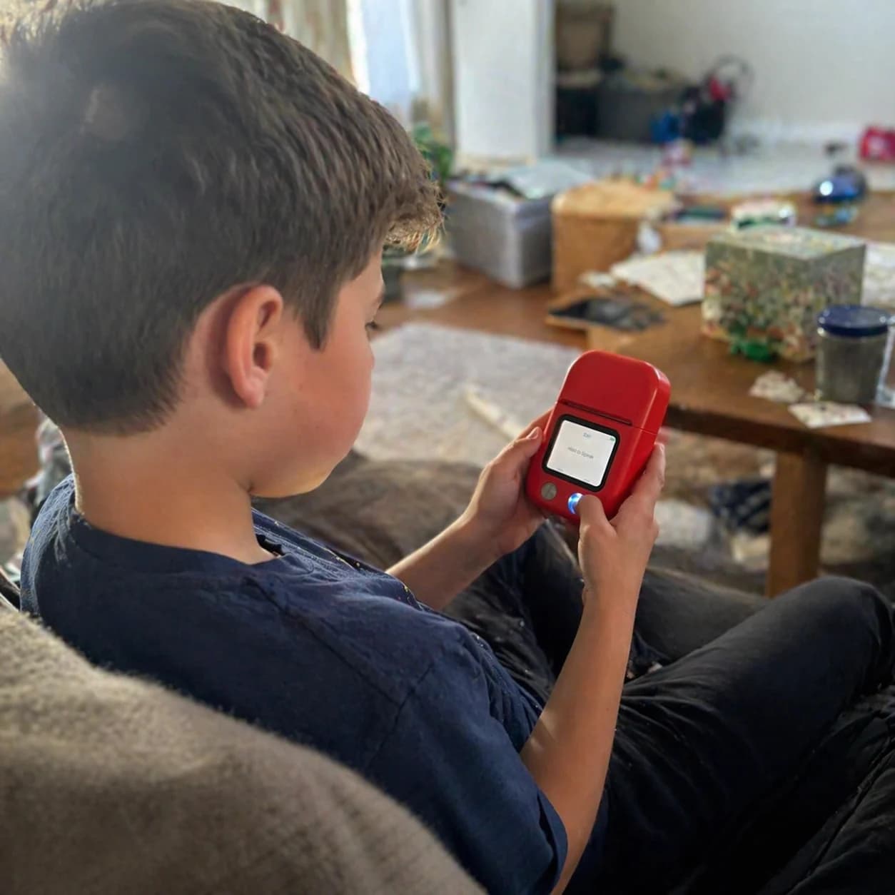 Child creating stickers with Creator1